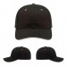 USA-made 6S Black-Khaki Chino baseball cap, virtual view, manufactured in Newark NJ