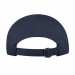 USA-made 6U Navy Chino baseball cap, back view, manufactured in Newark NJ