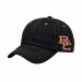 USA-made 6U Black-Light Gray Chino baseball cap, decorated view, manufactured in Newark NJ