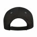 USA-made 6S Black-Light Gray Brushed Denim baseball cap, back view, manufactured in Newark NJ