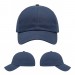 USA-made 6U Slate Brushed Denim baseball cap, virtual view, manufactured in Newark NJ