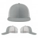 USA-made 6H Light Gray Chino baseball cap, virtual view, manufactured in Newark NJ