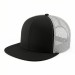 USA-made 6H Black-Light Gray Chino baseball cap, 3q view, manufactured in Newark NJ
