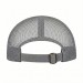 USA-made 6H Black-Light Gray Chino baseball cap, back view, manufactured in Newark NJ