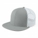 USA-made 6H Light Gray-White Chino baseball cap, 3q view, manufactured in Newark NJ