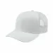 USA-made 6S White Chino baseball cap, 3q view, manufactured in Newark NJ
