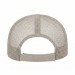 USA-made 6S White Chino baseball cap, back view, manufactured in Newark NJ