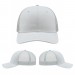 USA-made 6S White Chino baseball cap, virtual view, manufactured in Newark NJ