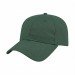 USA-made 6L Hunter Green Cotton Duck baseball cap, 3q view, manufactured in Newark NJ