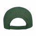 USA-made 6L Hunter Green Cotton Duck baseball cap, back view, manufactured in Newark NJ