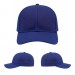 USA-made 6S Royal Blue Cotton Duck baseball cap, virtual view, manufactured in Newark NJ