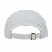 USA-made 6S White Cotton Duck baseball cap, back view, manufactured in Newark NJ