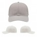 USA-made 6S White Cotton Duck baseball cap, virtual view, manufactured in Newark NJ