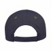 USA-made 6U Navy-Khaki Cotton Duck baseball cap, back view, manufactured in Newark NJ