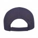 USA-made 6U Navy Cotton Duck baseball cap, back view, manufactured in Newark NJ