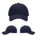 USA-made 6U Navy Cotton Duck baseball cap, virtual view, manufactured in Newark NJ