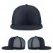 USA-made 6H Navy Polycotton Twill baseball cap, virtual view, manufactured in Newark NJ