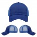 USA-made 6U Royal Blue Polycotton Twill baseball cap, virtual view, manufactured in Newark NJ