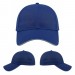 USA-made 6L Royal Blue-Light Gray Cotton Spandex baseball cap, virtual view, manufactured in Newark NJ