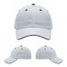 USA-made 6U White-Navy Cotton Spandex baseball cap, virtual view, manufactured in Newark NJ