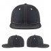 USA-made 6H Dark Gray-White Polycotton Twill baseball cap, virtual view, manufactured in Newark NJ