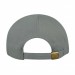 USA-made 6S Light Gray-Navy Polycotton Twill baseball cap, back view, manufactured in Newark NJ