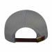 USA-made 6S Light Gray-Navy Polycotton Twill baseball cap, back view, manufactured in Newark NJ