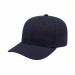USA-made 6S Navy Polycotton Twill baseball cap, 3q view, manufactured in Newark NJ