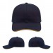 USA-made 6S Navy-Athletic Gold Polycotton Twill baseball cap, virtual view, manufactured in Newark NJ