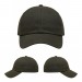 USA-made 6U Olive Polycotton Twill baseball cap, virtual view, manufactured in Newark NJ