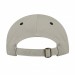 USA-made 6L Putty-Black Domestic Twill baseball cap, back view, manufactured in Newark NJ