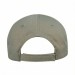 USA-made 6S Light Gray-Black Domestic Twill baseball cap, back view, manufactured in Newark NJ