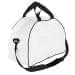 USA Made Nylon Poly Weekender Duffel Bags, White-Black, 6PKV32JA3R