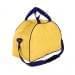 USA Made Nylon Poly Weekender Duffel Bags, Gold-Purple, 6PKV32JA41