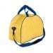 USA Made Nylon Poly Weekender Duffel Bags, Gold-Royal Blue, 6PKV32JA43