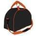 USA Made Nylon Poly Weekender Duffel Bags, Black-Orange, 6PKV32JAO0
