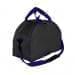 USA Made Nylon Poly Weekender Duffel Bags, Black-Purple, 6PKV32JAO1
