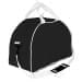 USA Made Nylon Poly Weekender Duffel Bags, Black-White, 6PKV32JAO4