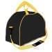 USA Made Nylon Poly Weekender Duffel Bags, Black-Gold, 6PKV32JAO5