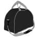 USA Made Nylon Poly Weekender Duffel Bags, Black-Grey, 6PKV32JAOU