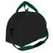 USA Made Nylon Poly Weekender Duffel Bags, Black-Hunter Green, 6PKV32JAOV