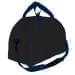 USA Made Nylon Poly Weekender Duffel Bags, Black-Navy, 6PKV32JAOZ