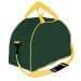USA Made Nylon Poly Weekender Duffel Bags, Hunter Green-Gold, 6PKV32JAS5