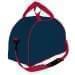 USA Made Nylon Poly Weekender Duffel Bags, Navy-Red, 6PKV32JAW2