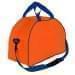USA Made Nylon Poly Weekender Duffel Bags, Orange-Royal Blue, 6PKV32JAX3