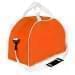 USA Made Nylon Poly Weekender Duffel Bags, Orange-White, 6PKV32JAX4