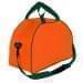 USA Made Nylon Poly Weekender Duffel Bags, Orange-Hunter Green, 6PKV32JAXV