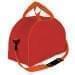 USA Made Nylon Poly Weekender Duffel Bags, Red-Orange, 6PKV32JAZ0