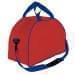 USA Made Nylon Poly Weekender Duffel Bags, Red-Royal Blue, 6PKV32JAZ3