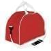 USA Made Nylon Poly Weekender Duffel Bags, Red-White, 6PKV32JAZ4